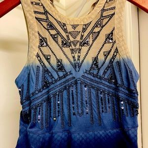 Snazzy South Moon Under Blouse with Sparkle